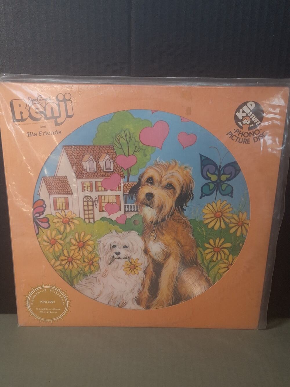 Vintage Benji Picture Disc Vinyl LP Joe Camp Kid Stuff SEALED KPD 6004